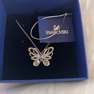 BNWT Swarovski Butterfly necklace